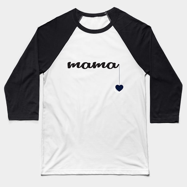 Mama shirt, heart love, shirts for mom, mother, mother's day gift, shirts, women's tee, grandma mom mommy parent shirts baby expecting cute Baseball T-Shirt by wiixyou